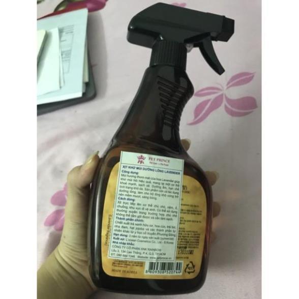 Xịt Khử Mùi Dưỡng Lông Cho Chó Mèo Budle'Budle. Nước hoa khử mùi cho chó. Nước hoa cho mèo. Chai 530ml.