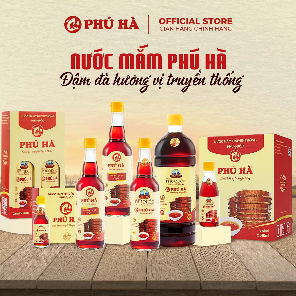 Nước mắm Phú Quốc Chỉ Dẫn Địa Lý Phú Hà 40 độ đạm - Combo 2 chai 60ml