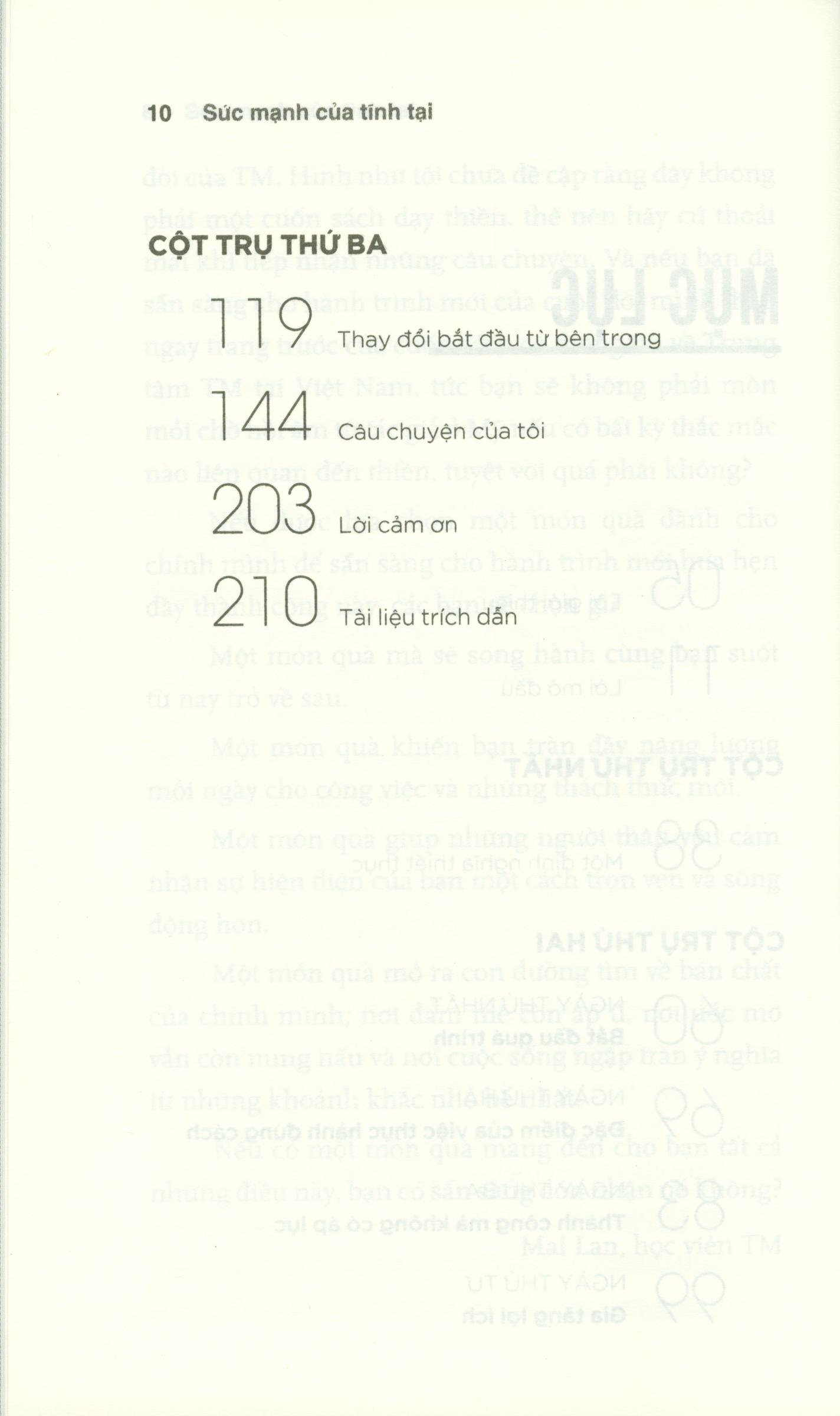 Sách Sức Mạnh Của Tĩnh Tại - Phương Pháp Sống Chất, Sống Lành Mạnh Từ Thiền TM