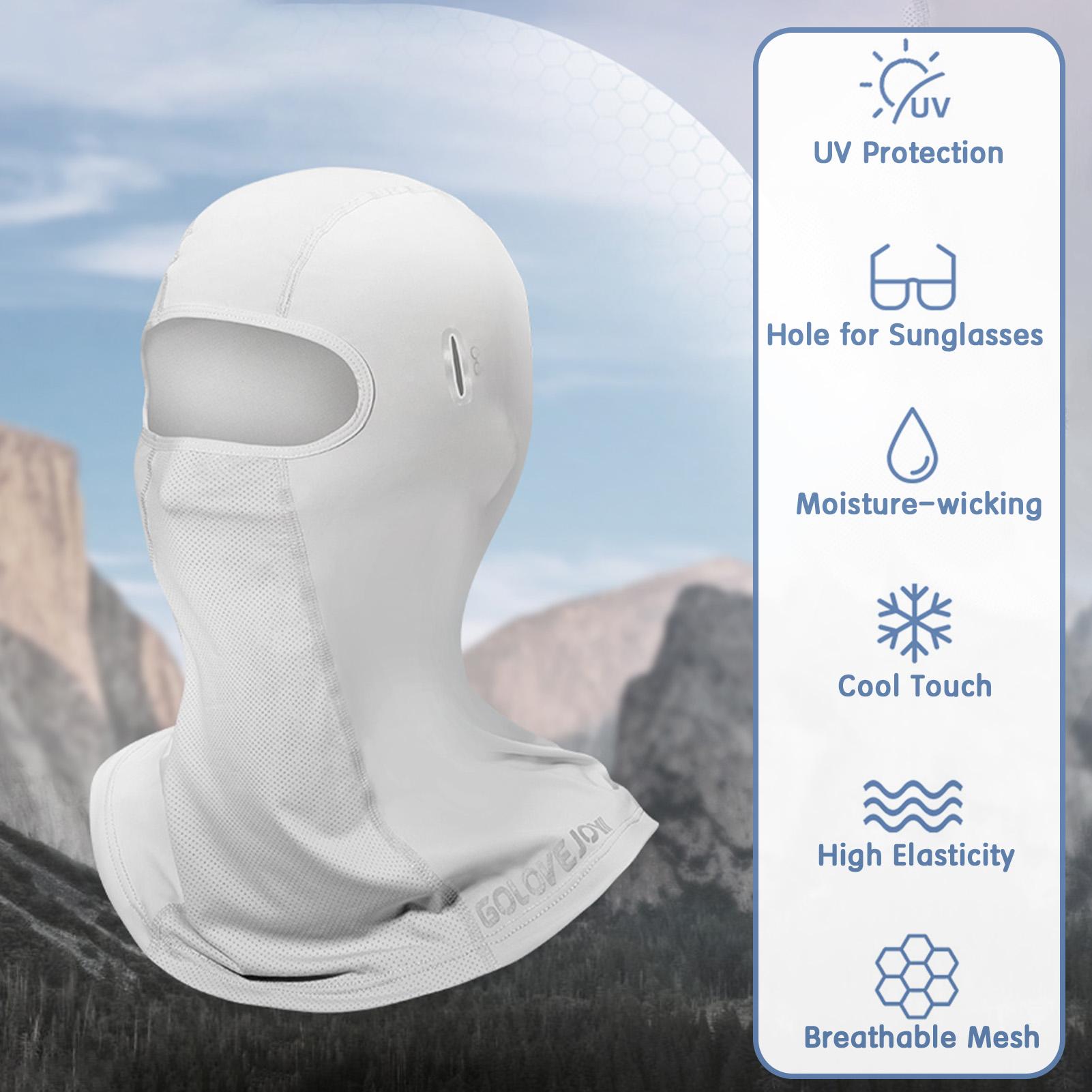 Mặt Nạ Phủ Đầu Balaclava Có Lỗ Cho Kính Râm Bảo Vệ Chống Nắng Chống Tia Cực Tím Đi Xe Đạp