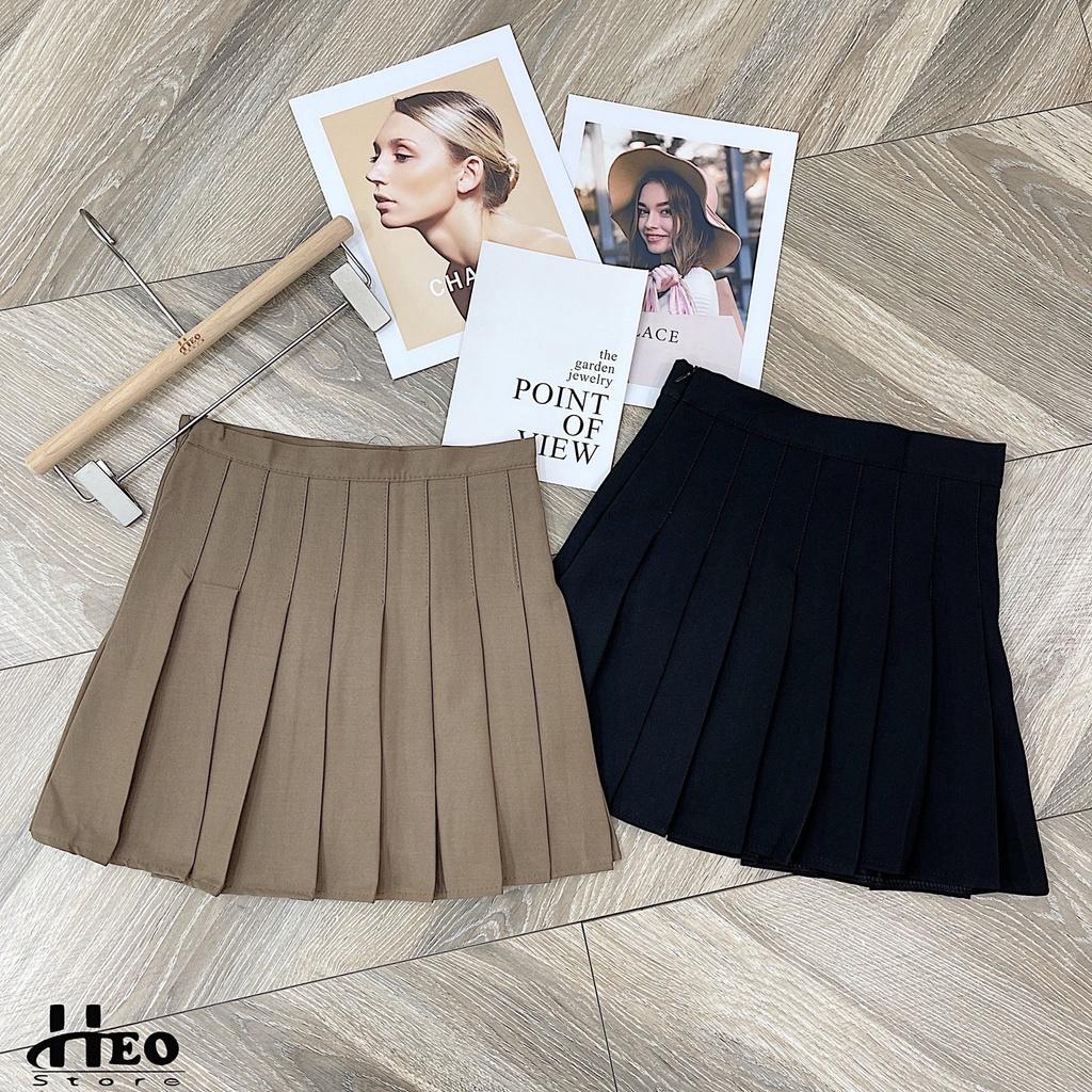 Chân váy dạ xếp ly cao cấp hàng Quảng Châu dày đẹp,Chân váy xếp ly - Hinhin