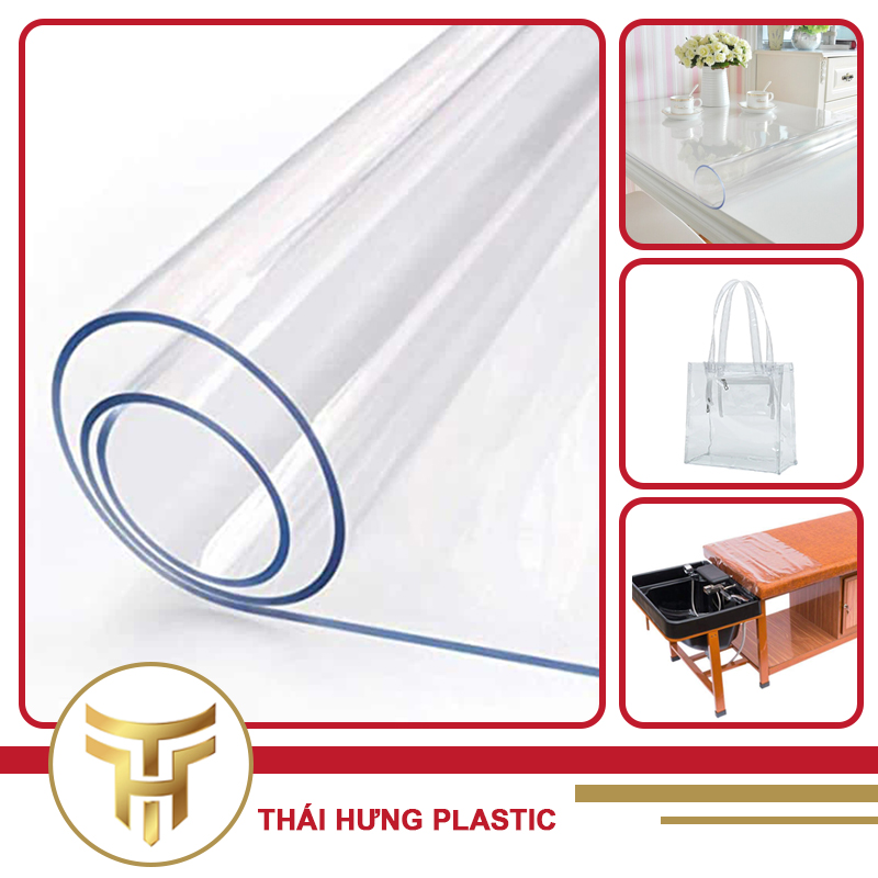 Nhựa PVC Dày 0,8mm | Màng Nhựa PVC Dẻo | Màng PVC Trong | Kính Nhựa Trong Suốt | Tấm Trải Bàn | Trải Giường Chống Thấm