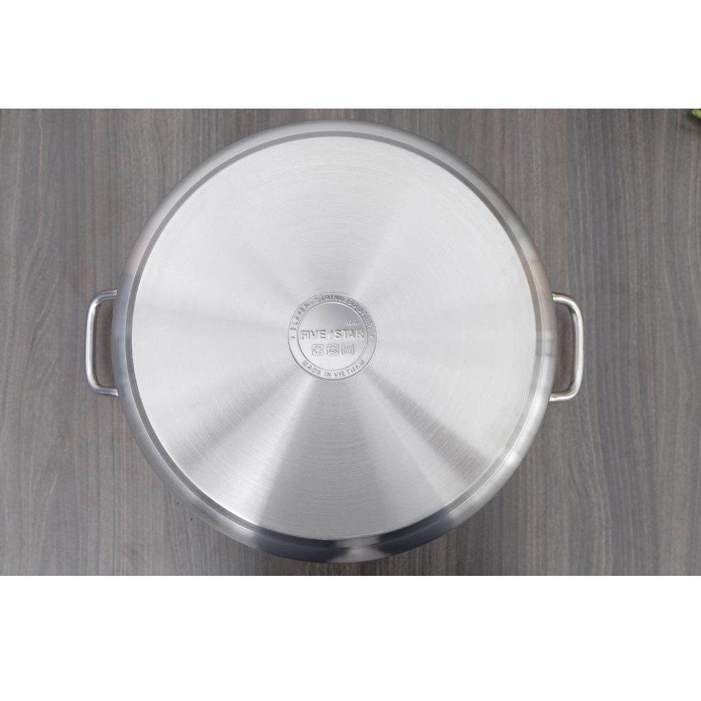 Nồi Inox 3 Đáy 32cm Fivestar N32-3D - Hàng Chính Hãng