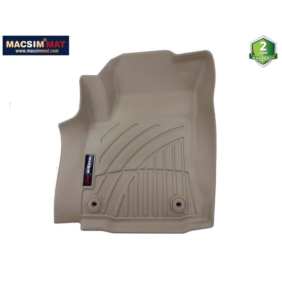 Thảm lót sàn xe ô tô Toyota Innova 2008- 2015 Nhãn hiệu Macsim chất liệu nhựa TPV cao cấp màu be