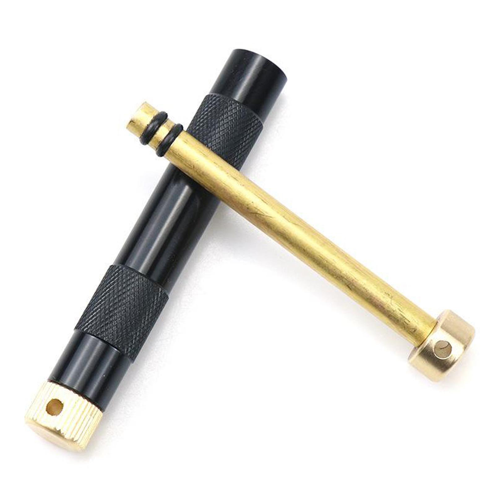 Outdoor Emergency Metal Fire Piston Camping Hunting Survival Tool Silver