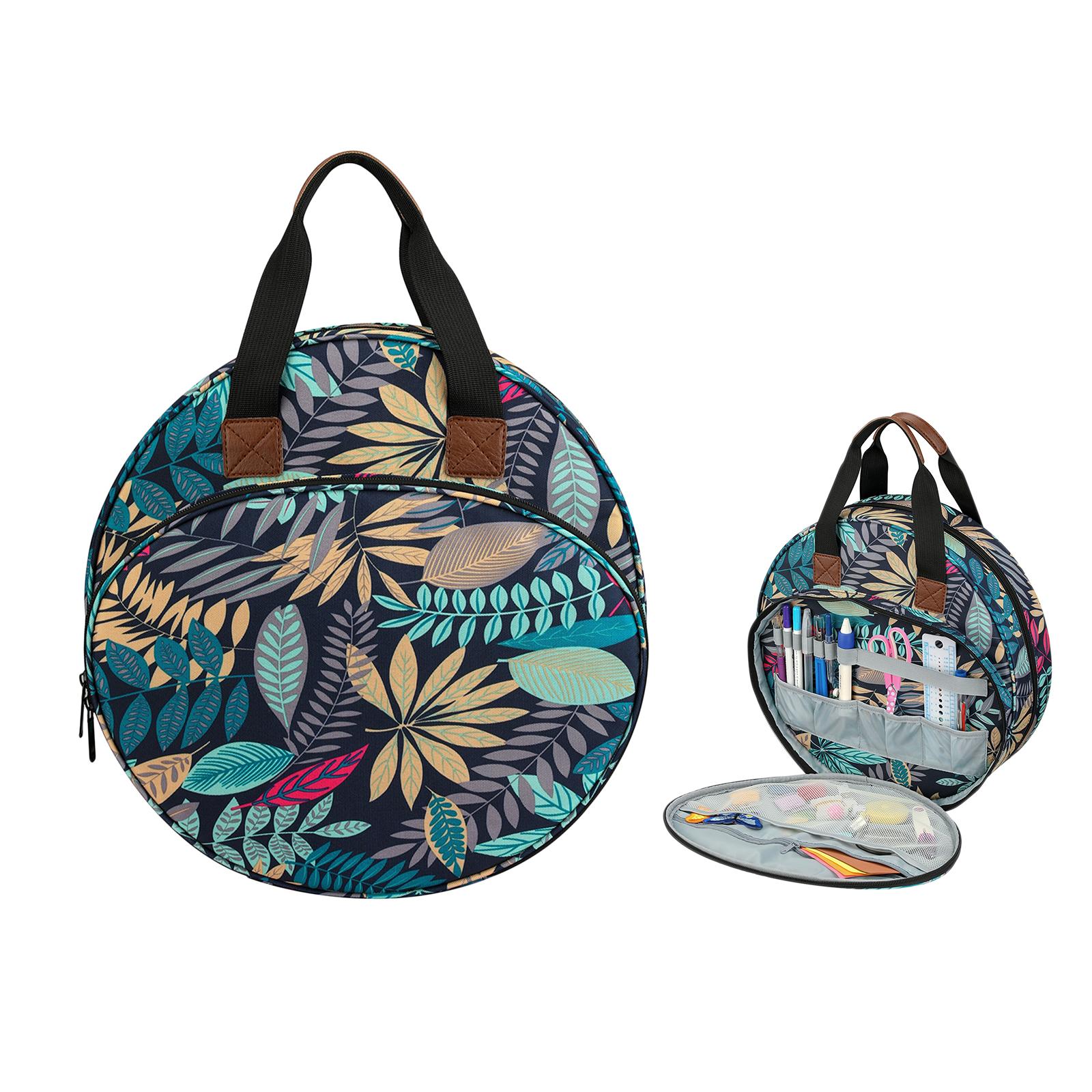 Embroidery Project Bag Crochet Hooks Knitting Needle Kit Tool Organizer Case