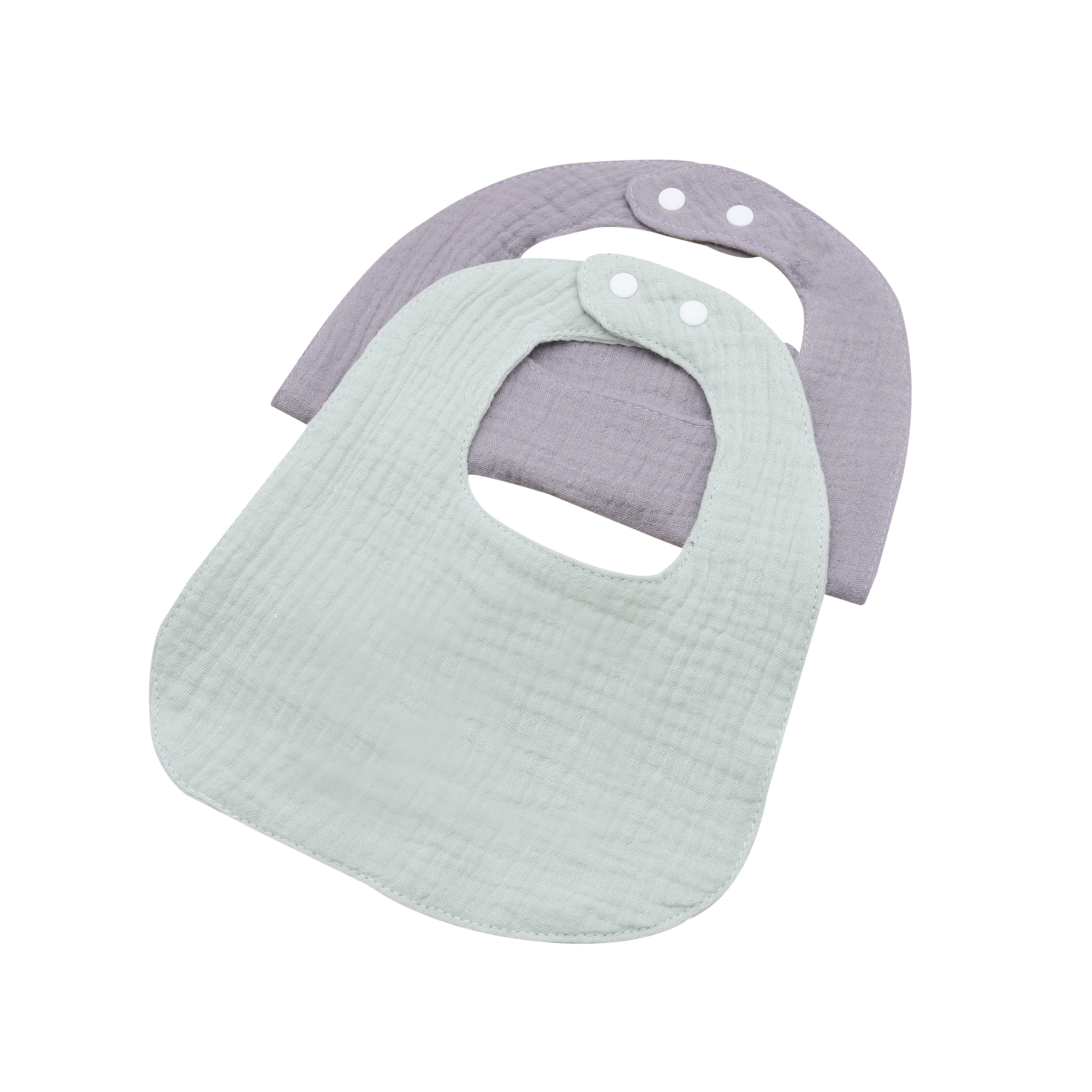 Set 2 Yếm giữ ấm cổ cho bé hình chữ U 100% cotton siêu mềm comfybaby có size cho bé 0-6 và 6-12 tháng