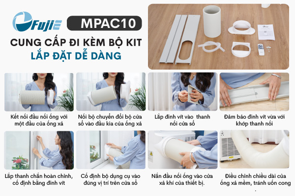 Máy điều hòa di động thông minh FujiE MPAC10