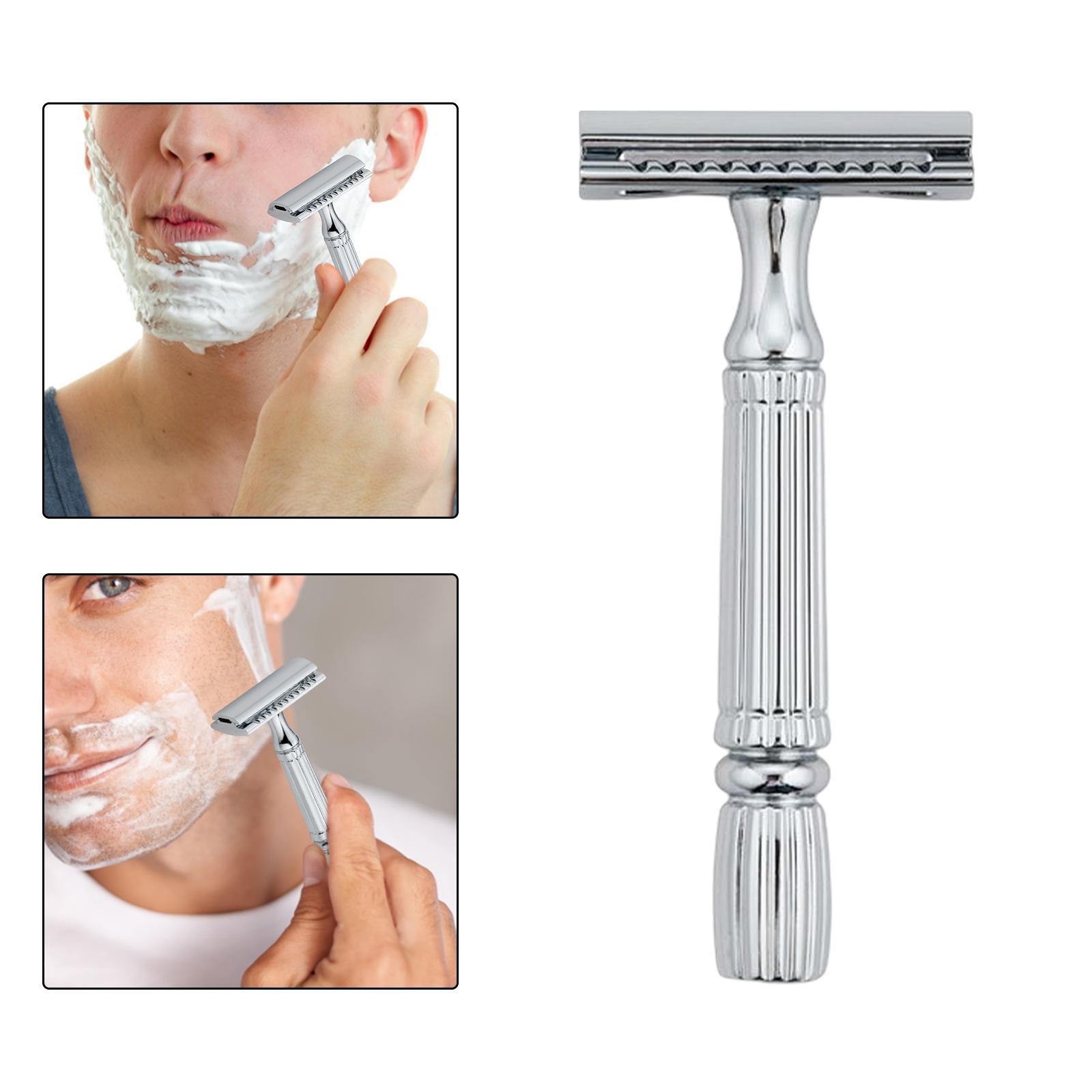 Double Edge    Shaving with 5Pcs Stainless Steel