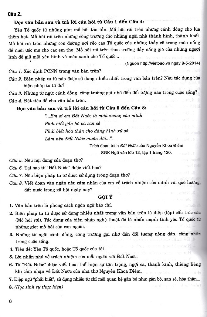 Hướng dẫn ôn thi THPT Quốc gia môn Ngữ văn