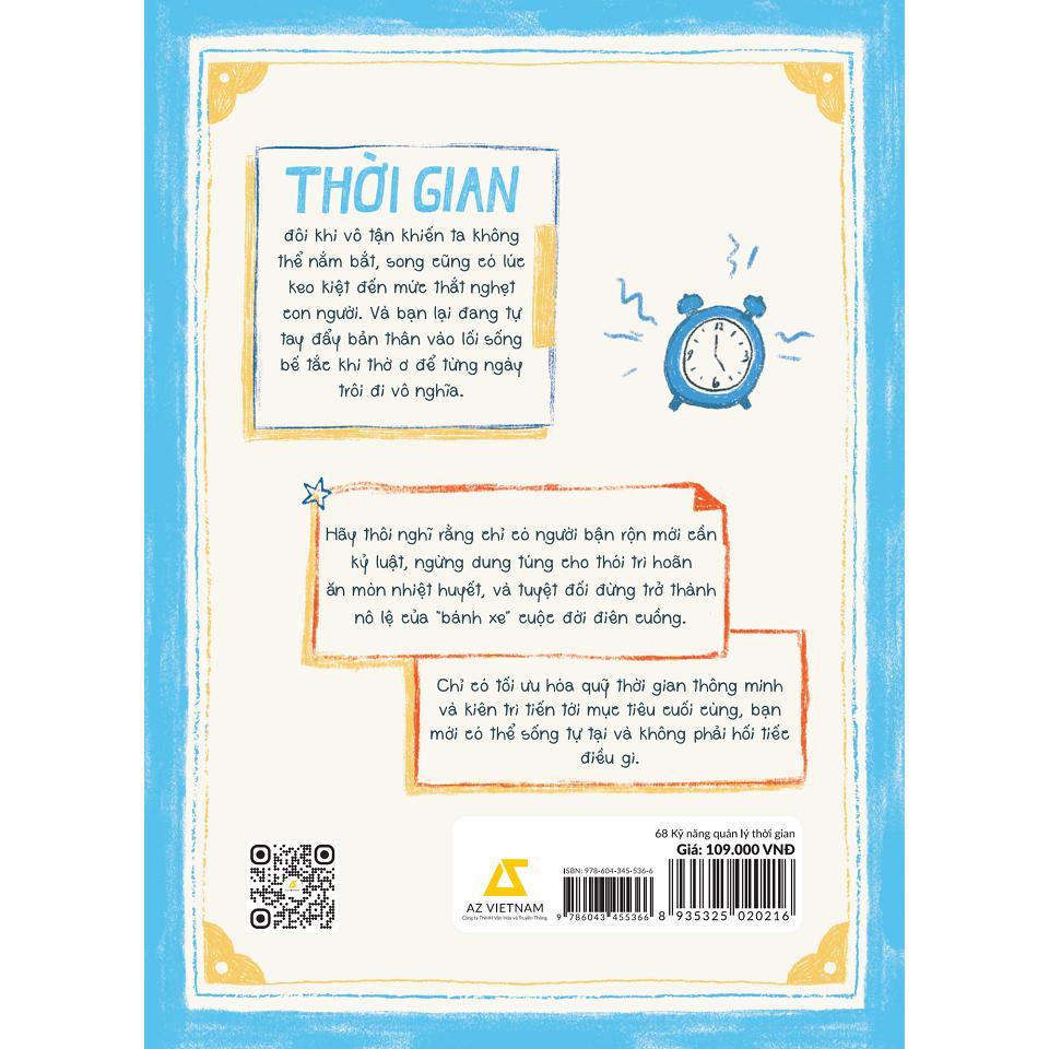 Sách - 68 Kỹ Năng Quản Lý Thời Gian - AZ Việt Nam