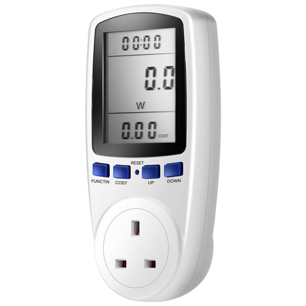 Electricity Power Meter with Large Display Screen Electricity Analyzer Plug Socket Electrical Energy Monitor