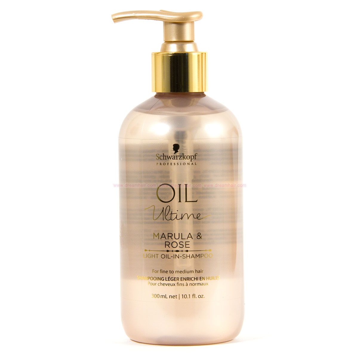 Dầu gội chăm sóc tóc (sợi mảnh đến trung bình) Schwarzkopf OIL Ultime Marula &amp; Rose Light Oil-In-Shampoo