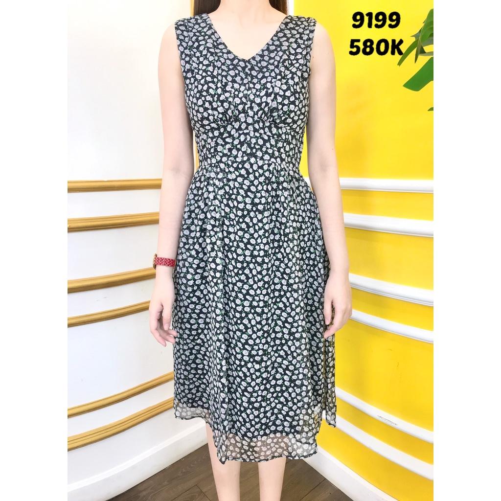 Đầm EMY EM9199 Xoè Cổ V Sát Nách