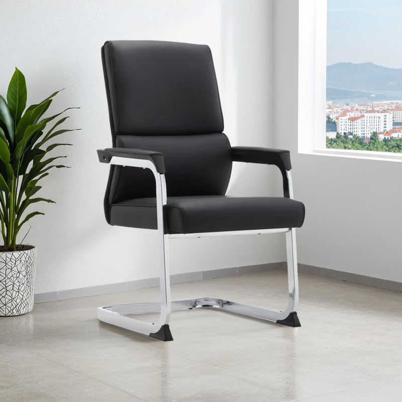 Ghế phòng họp chân quỳ CV4609-P Nội thất Capta Ghế làm việc nệm dày pvc êm ái chân thép quỳ có nút nhựa chống trầy sàn office chair hcm