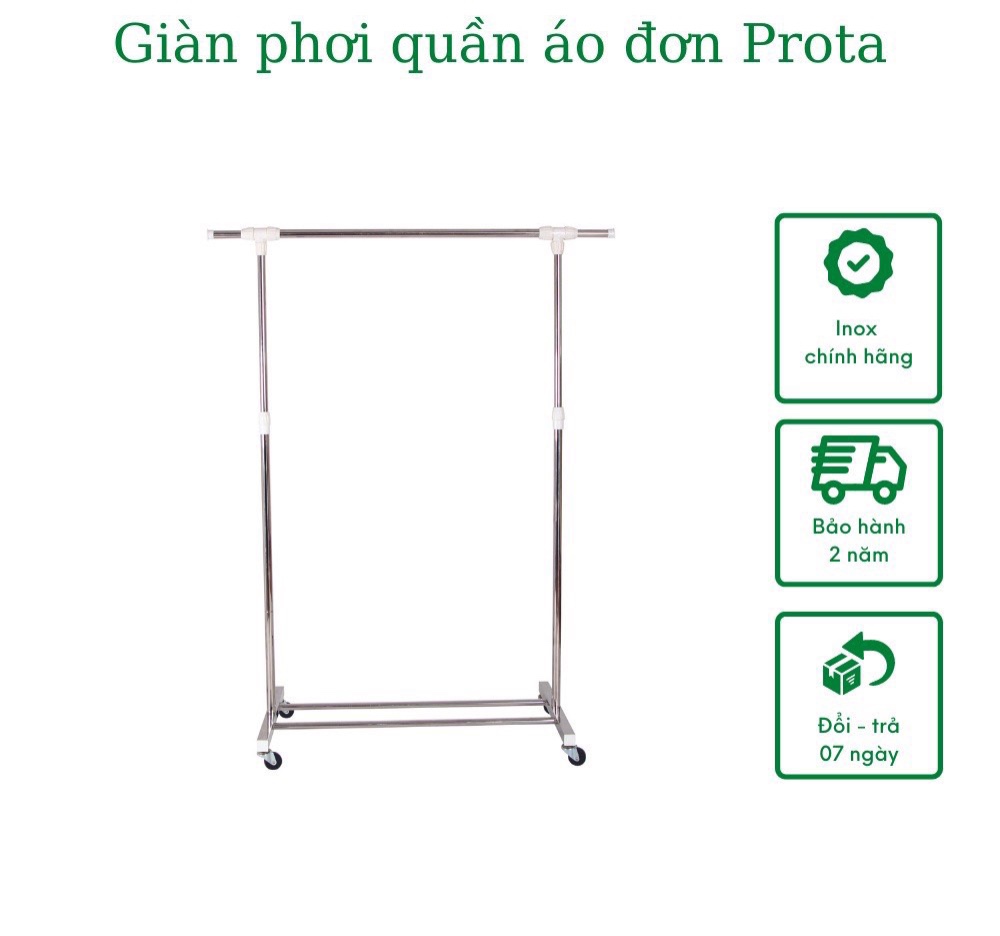 Giàn phơi inox đơn để sàn, Sào phơi inox lắp ráp, Giàn phơi inox