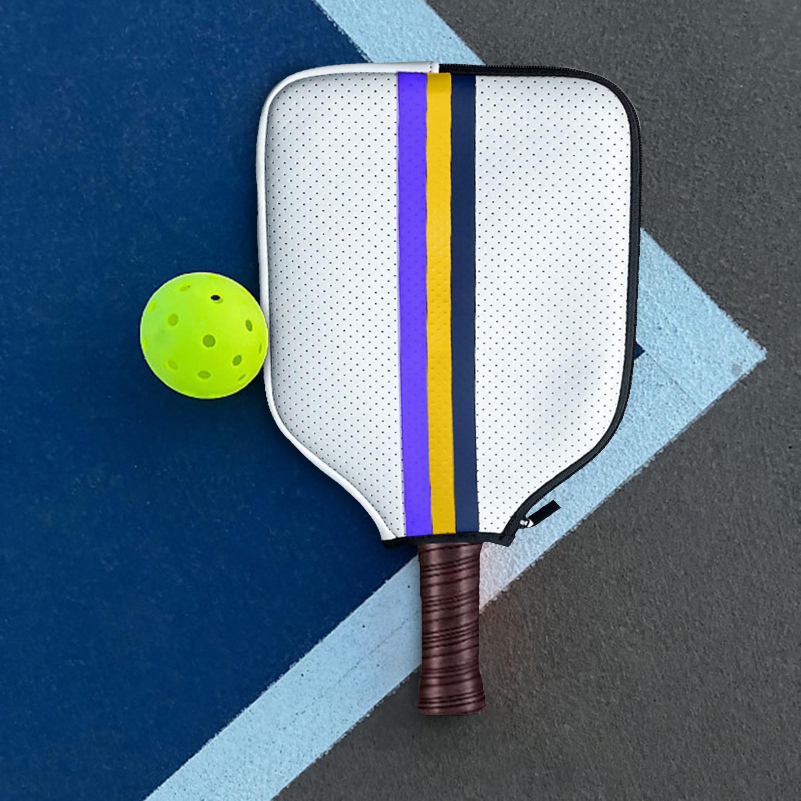 Racket Sleeve Neoprene Pickleball Paddle Cover Waterproof Protector Accessories Gift Zipper Pickleball Head Cover for Exercise Training
