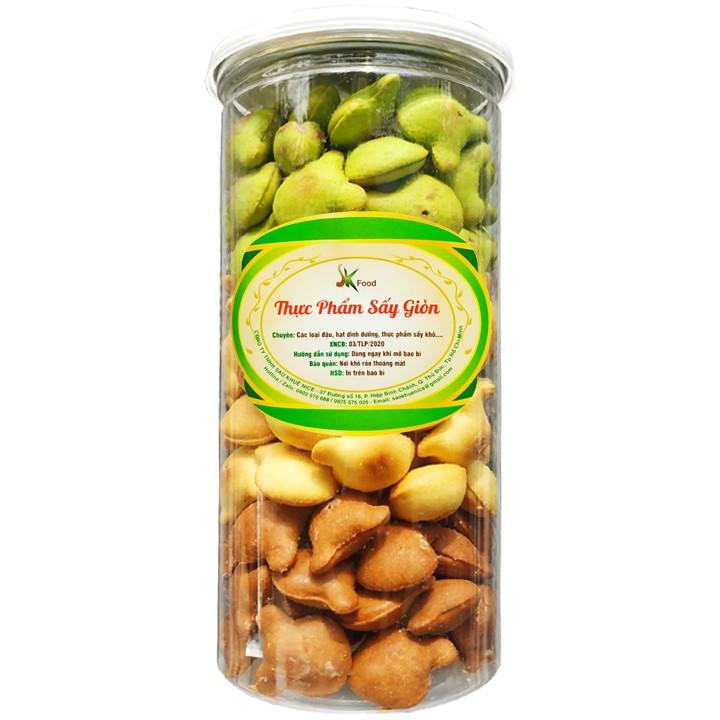 BÁNH GẤU NHÂN KEM MIX 3 VỊ - HŨ 350G HIỆU SK FOOD