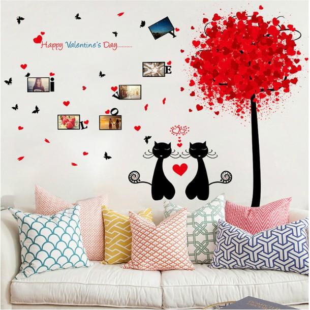Decal trang trí Happy Valinetine Days A.H