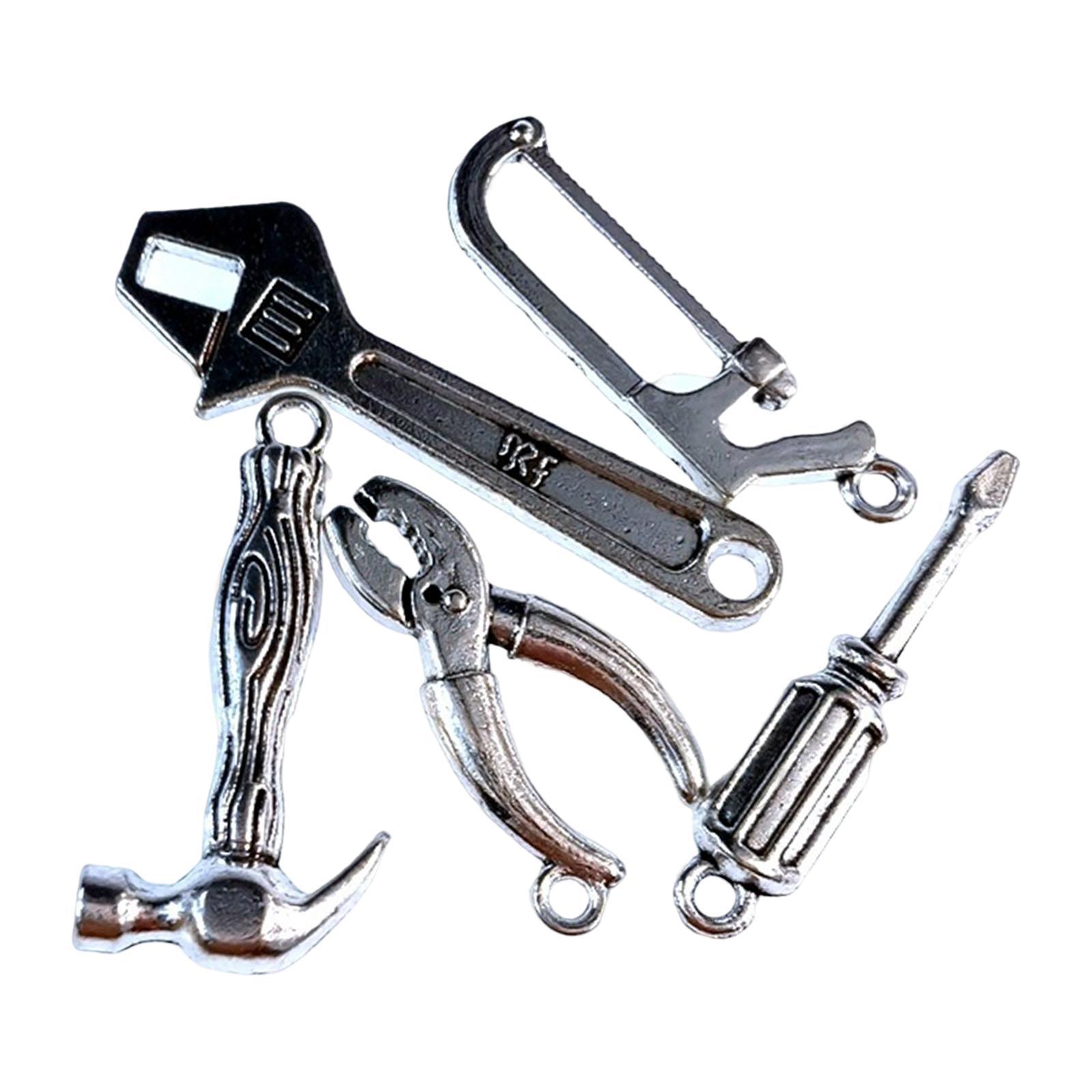5x 1/12 Miniature Miniature Multi Tool Set Alloy Repair Tool Set Model for Ornament Creative Toys Pretend Play Accessories Decoration