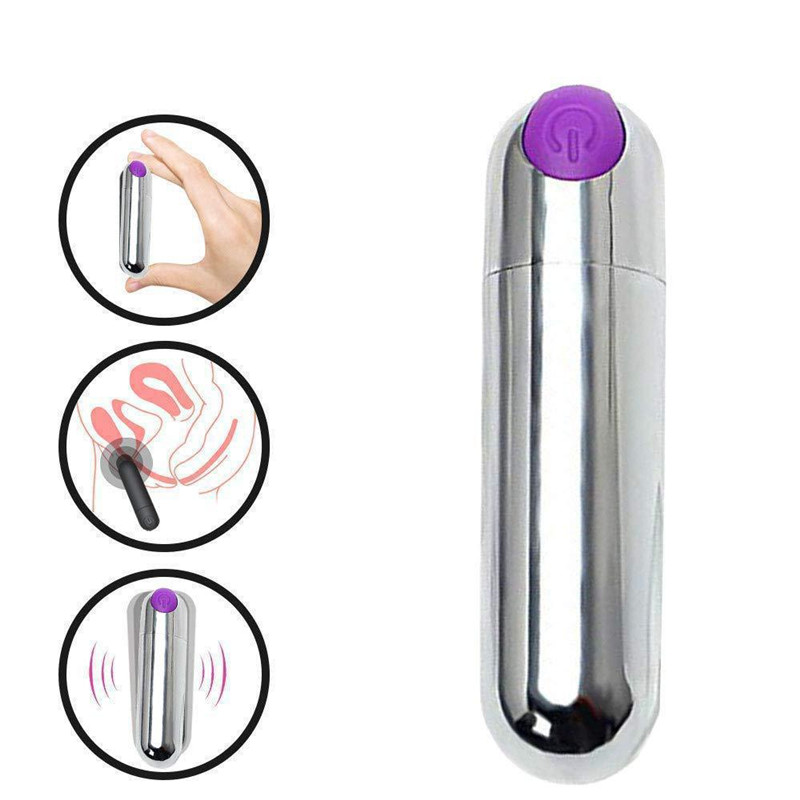 Máy Rung Mini Cầm Tay - Massage Đa Điểm 12 Kiểu Rung Pin Sạc - Chính Hãng