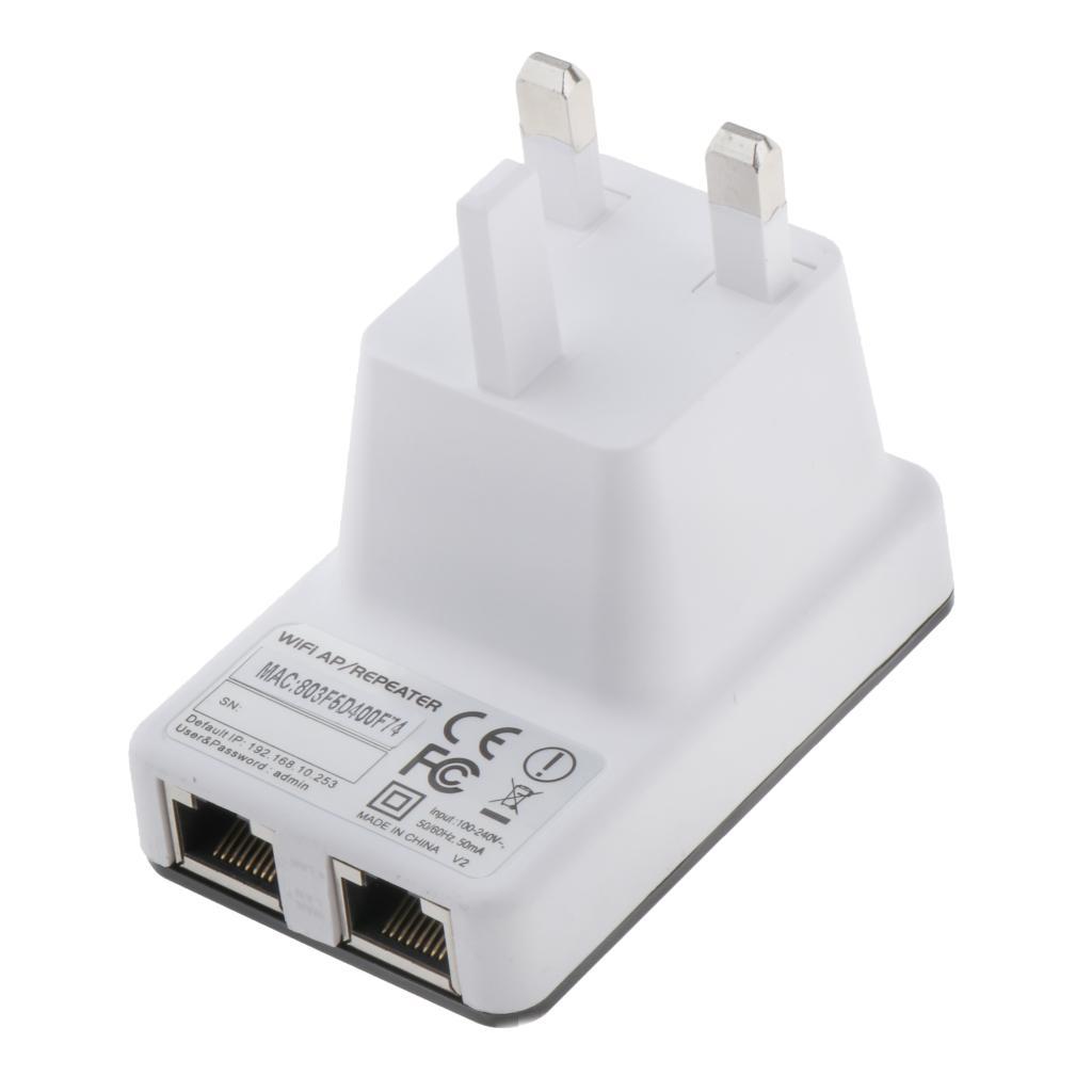Wifi 300Mbps Wireless-N 802.11n/g/b AP Router Extender UK Plug