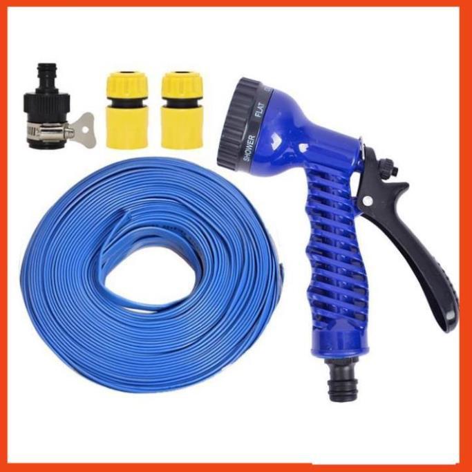 Bộ dây tăng áp 3 lần vòi xịt nước rửa xe, tưới cây loại 15m  206843