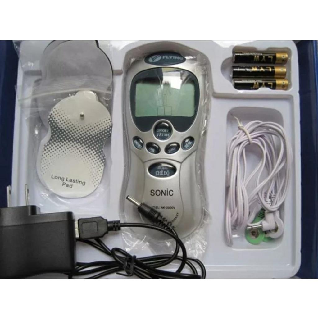 Máy Massage Bấm Huyệt Xung Điện Với 4 Miếng Dán Trị Liệu Giúp Giải Tỏa Căng Thẳng Mệt Mỏi