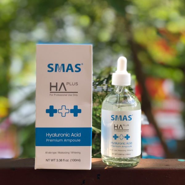 Tinh Chất Serum HA SMAS cấp ẩm mịn da - SMAS HA plus Hyaluronic Acid premium Ampoule 100ml