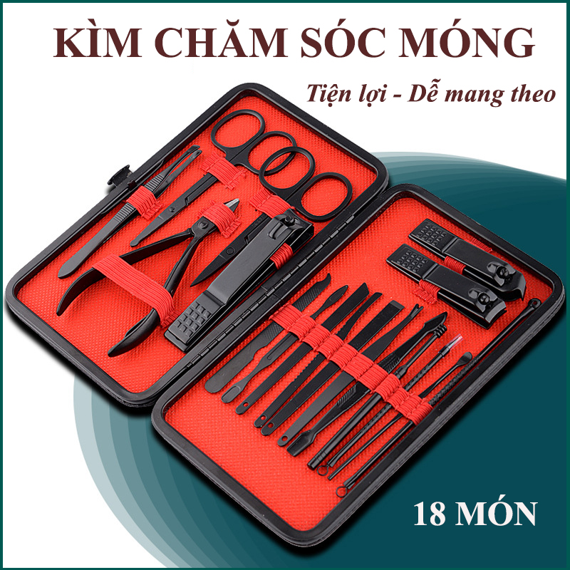 Bộ kềm bấm móng tay đa năng 18 món