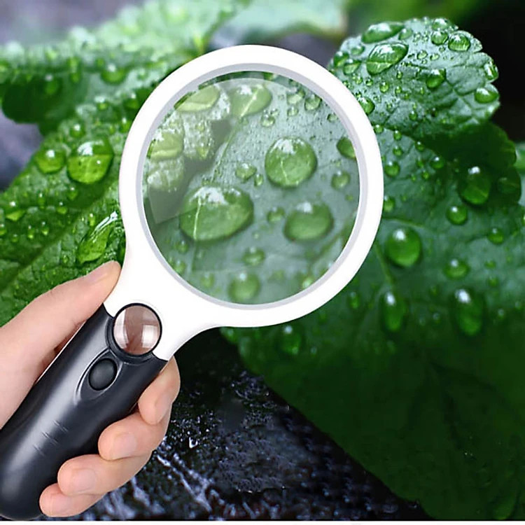 Kính Lúp Cầm Tay Có Đèn 3X - 45X PaKaSa Sử Dụng Pin AAA- Hàng Chính Hãng