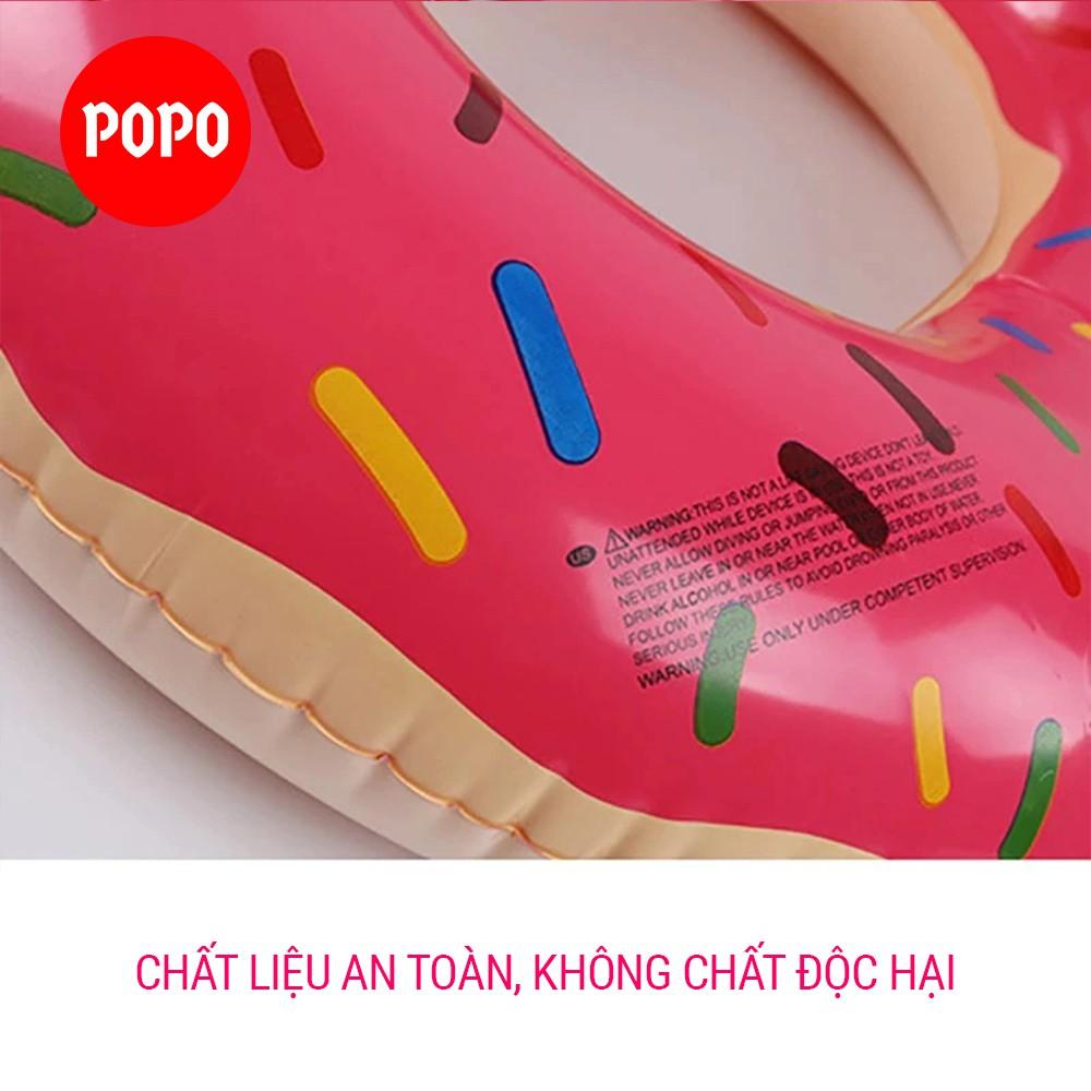 Phao bơi bơm hơi bánh donut chất liệu dầy dặn, hoa văn đẹp mắt, kích cỡ đa dạng phù hợp mọi lứa tuổi SPORTY