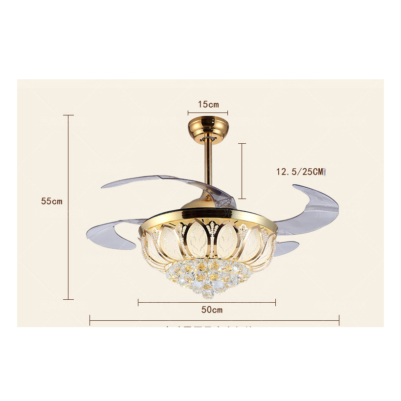 Quạt trần Klasse KSA 52500 - Sải cánh 1m32 - Điều khiển 6 số đảo chiều