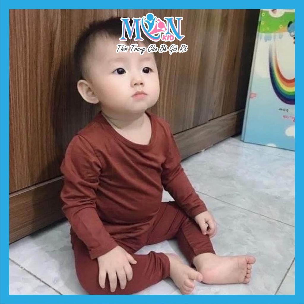 Bộ Dài Tay Cho Bé Bộ thun lạnh nhiều màu cho bé nhà MonMonKid Monmonkid
