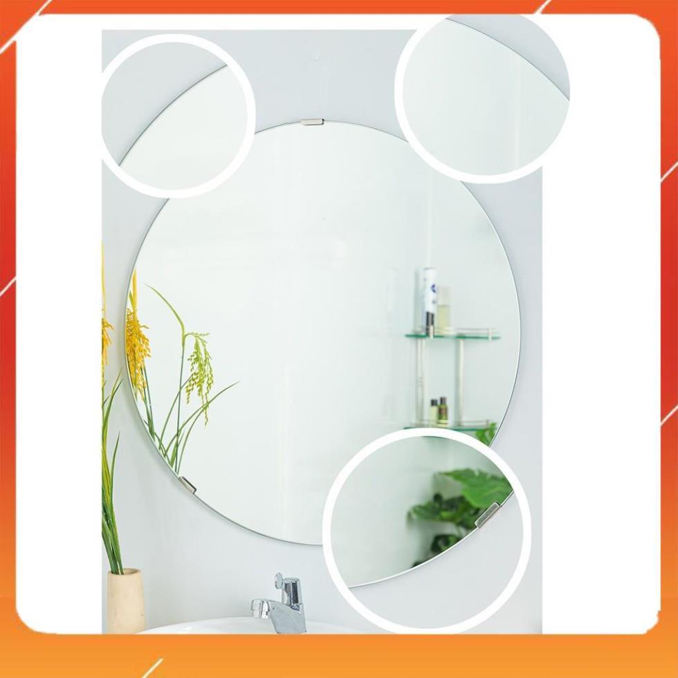 gương tròn soi nhà tắm bàn trang điểm treo tường kích thước tròn 40cm - guonghoangkim mirror D40