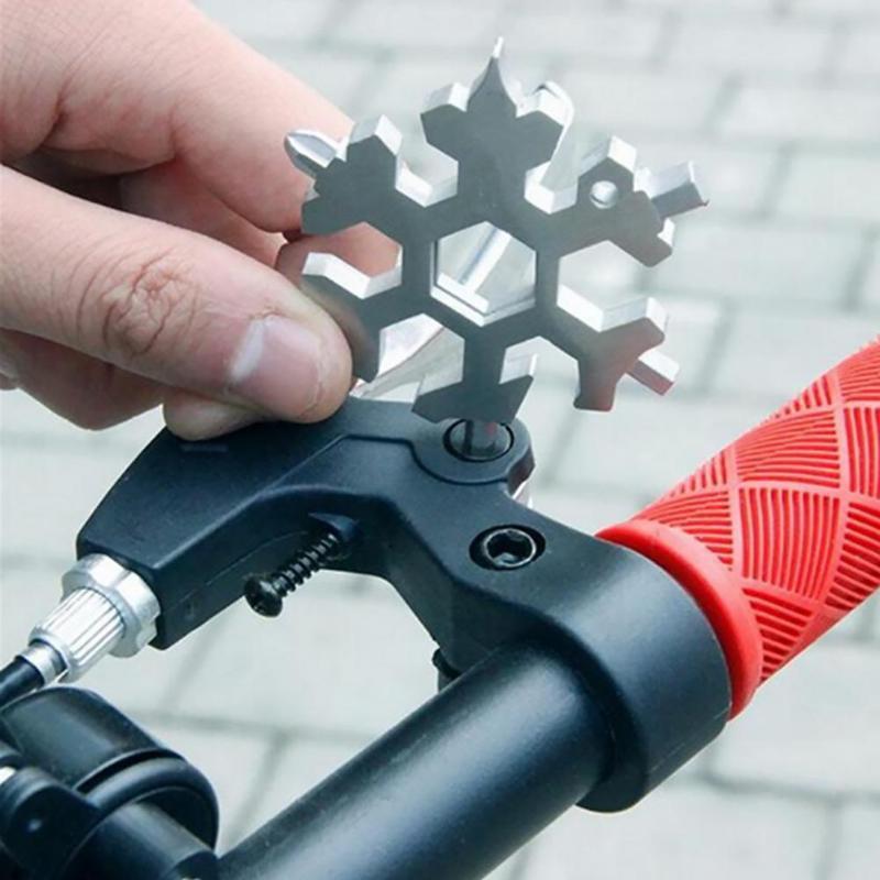 Móc khóa đa năng vặn ốc hình bông tuyết