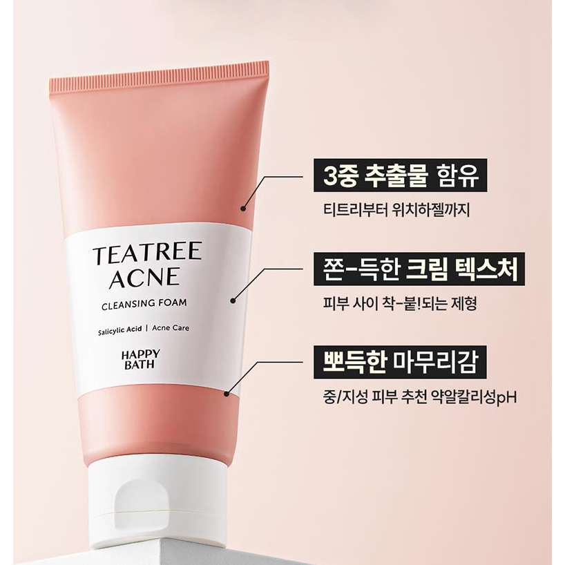 Sữa rửa mặt sạch sâu Happy Bath Cleansing Foam Hàn Quốc 150ml