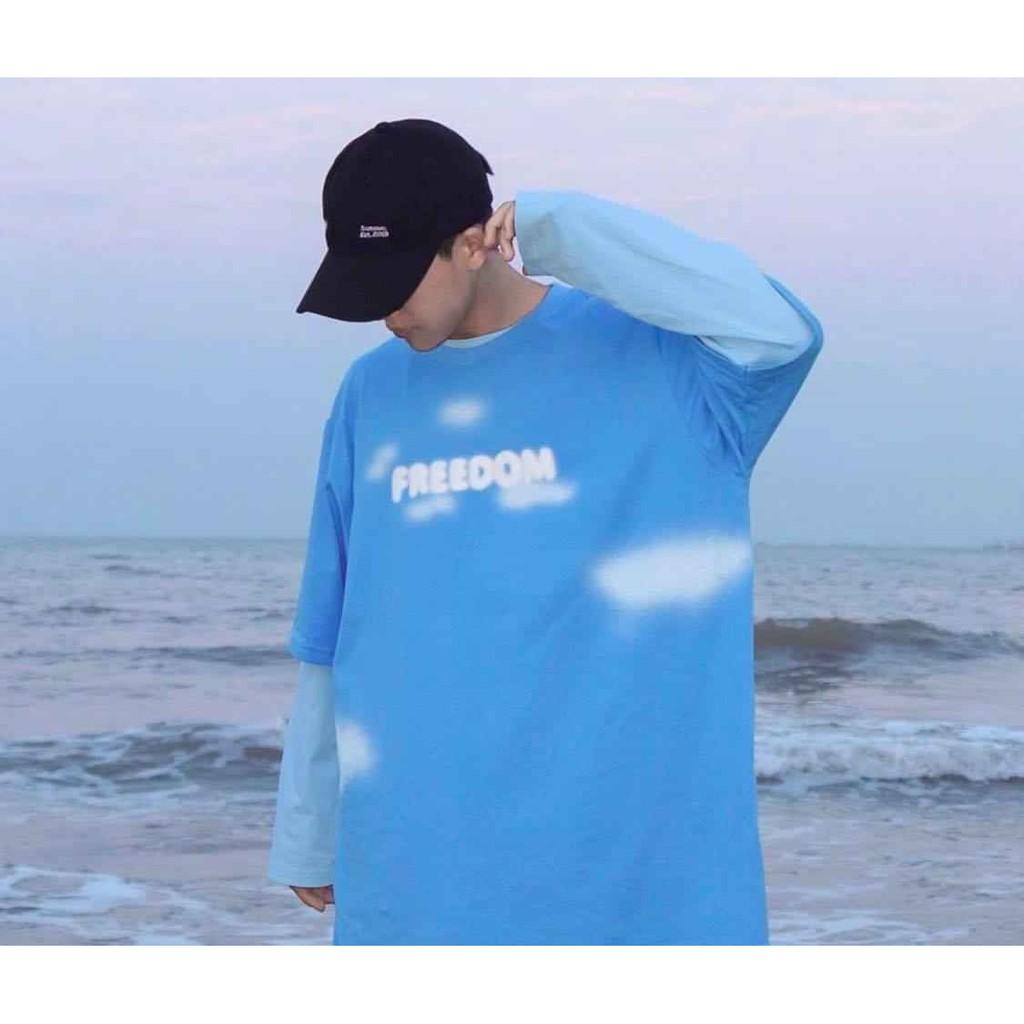 Áo Thun Local Brand Uncover FreeDoom Nam Nữ Tay Lỡ Oversize Unisex Full Mạc