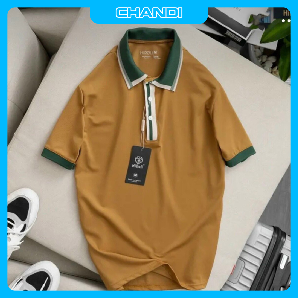 Áo Thun Polo Cặp Nam Tay Ngắn Unisex thương hiệu Chandi thiết kế cố bẻ thêu không bong tróc khi giặt PLN34