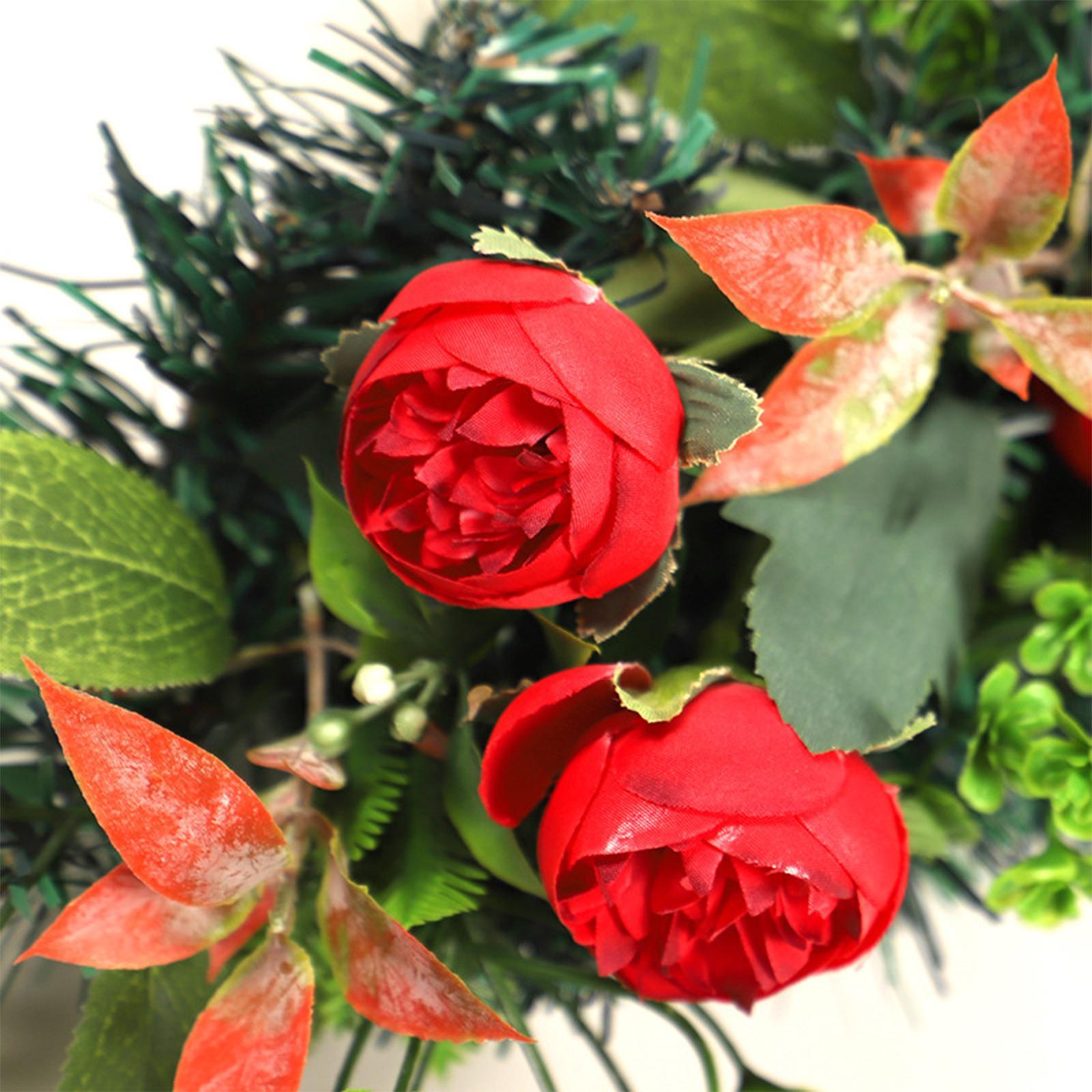 Flower Swag Simulation Front Door Wreath for Decoration Festivals Outdoor