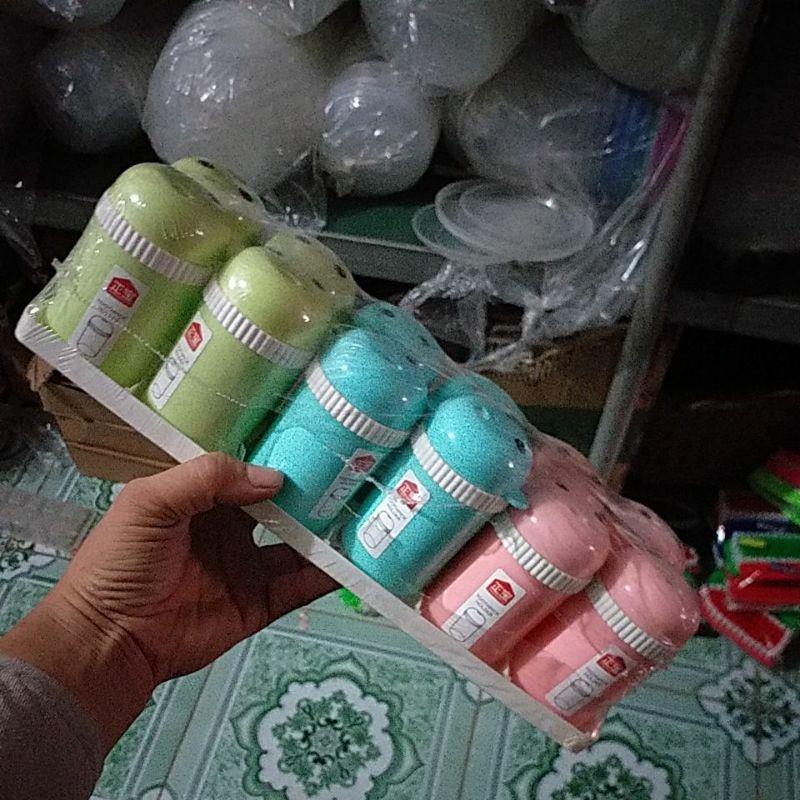 Lọ Đựng Tăm, Hạt Tiêu Bằng Nhựa Cao Cấp Hình Gấu Dễ Thương Tiện Lợi