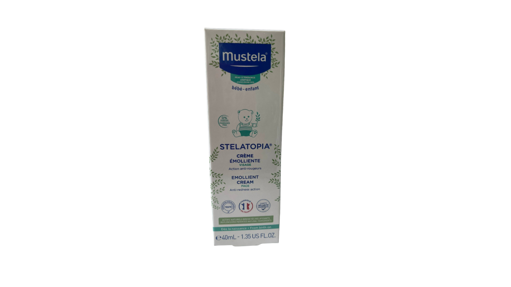 Kem dưỡng da mặt dành cho da chàm Mustela STELATOPIA EMOLLIENT CREAM FACE 40ml