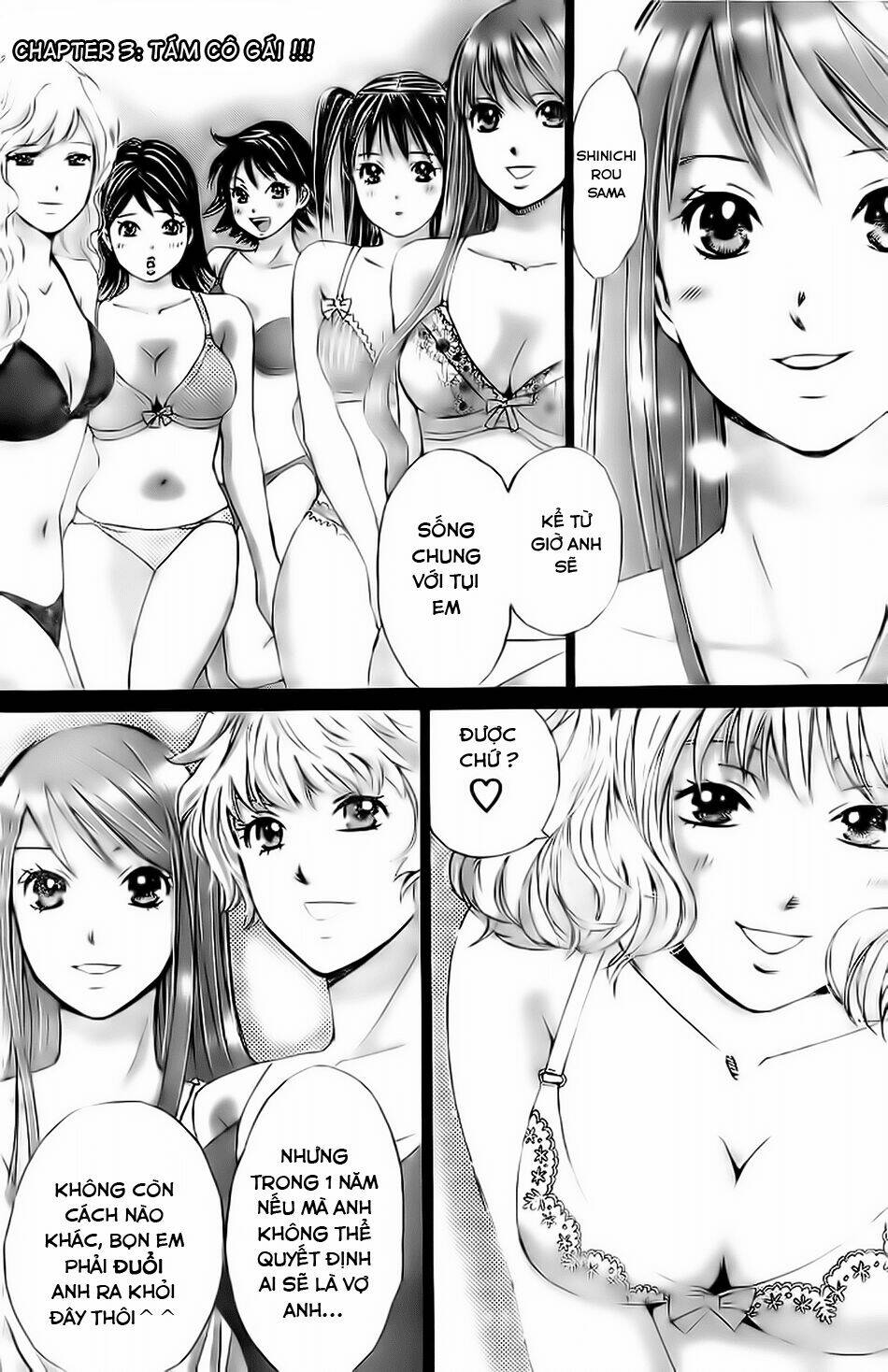 hachi ichi - 8 nàng 1 chàng chapter 3 5