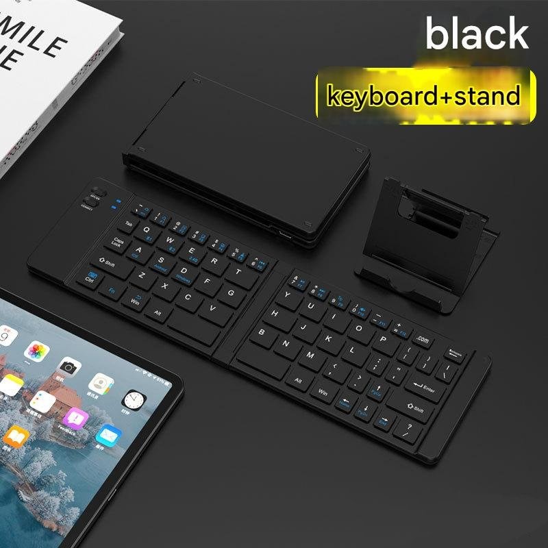 Bàn phím mini Gấp gọn không dây Z200 kết nối bluetooth 5.2 + 3.0 + Usb wireless 2.4g hàng nhập khẩu