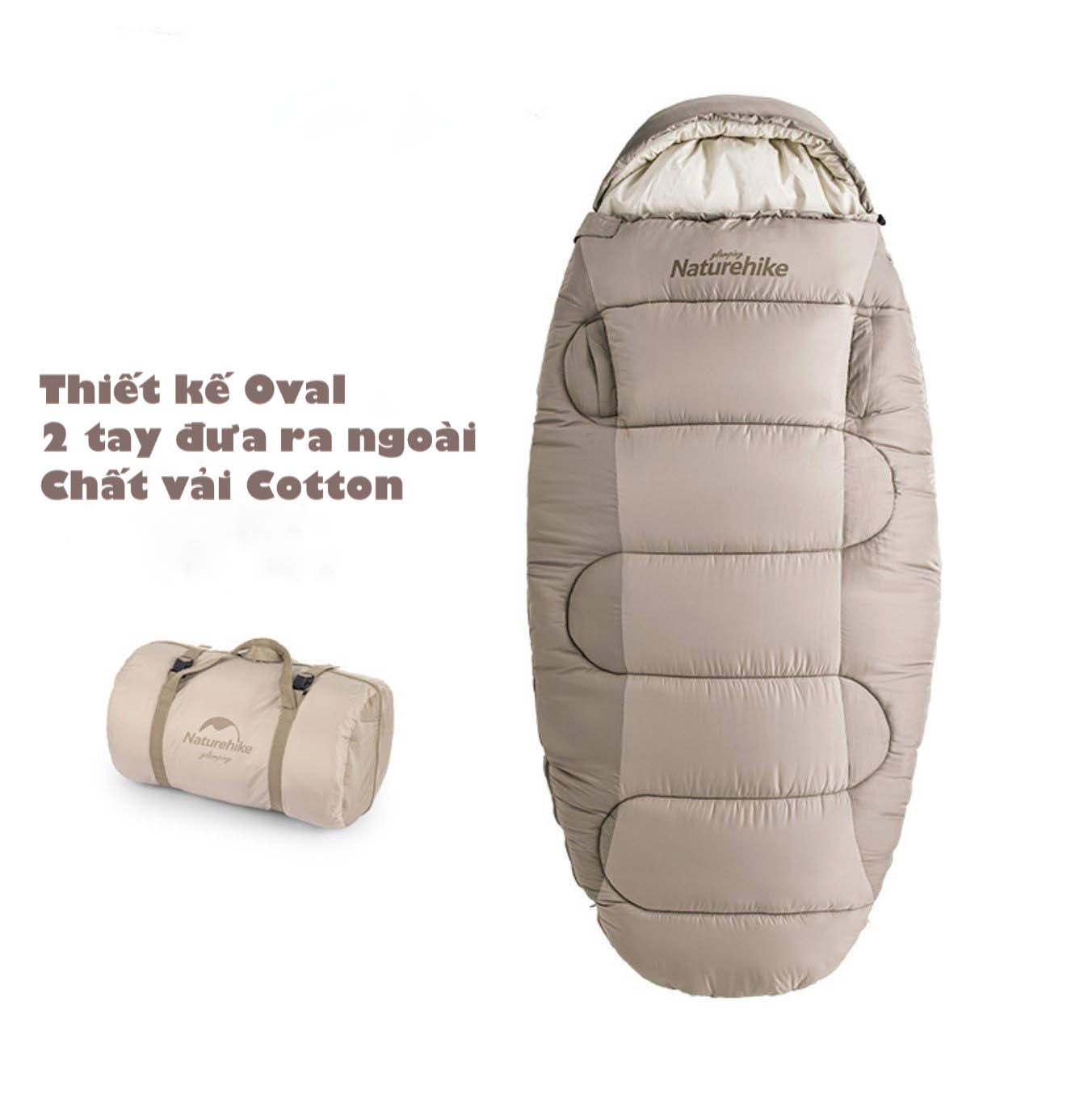 Tủi ngủ cotton hình oval NatureHike NH20MSD03