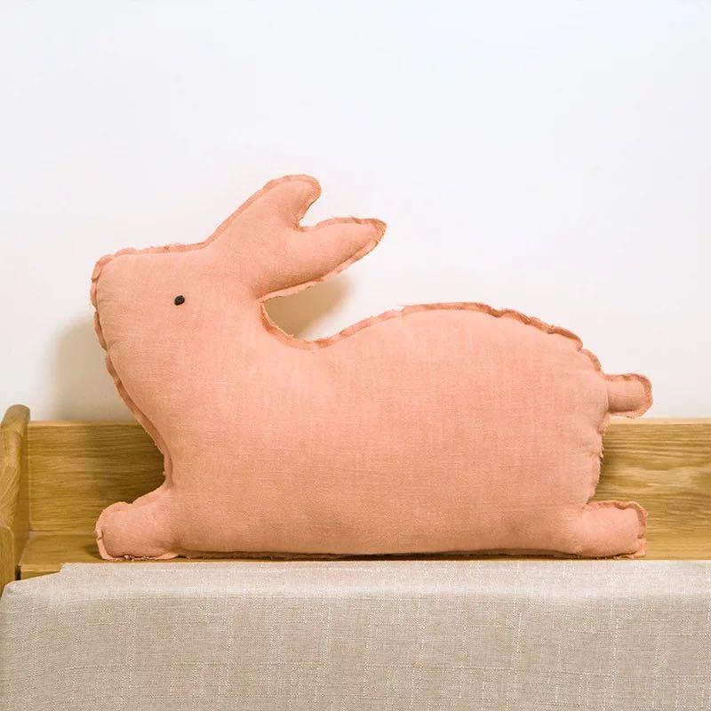 Bắc Âu Động Vật Thỏ Gấu Vỏ Gối Đệm Cho Bé Gái Dành Cho Trẻ Em Bé Plushed Vỏ Gối Đệm Cho Bé Phòng Mầm Non Trang Trí