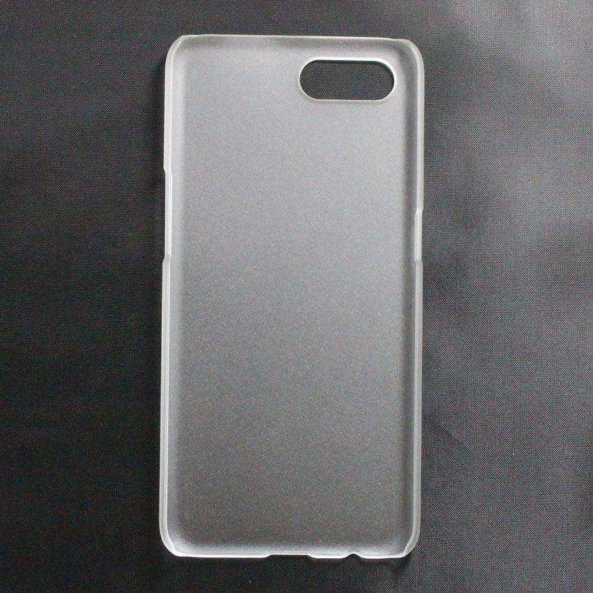 Ốp lưng dành cho Oppo A5S nhựa cứng nhám trong