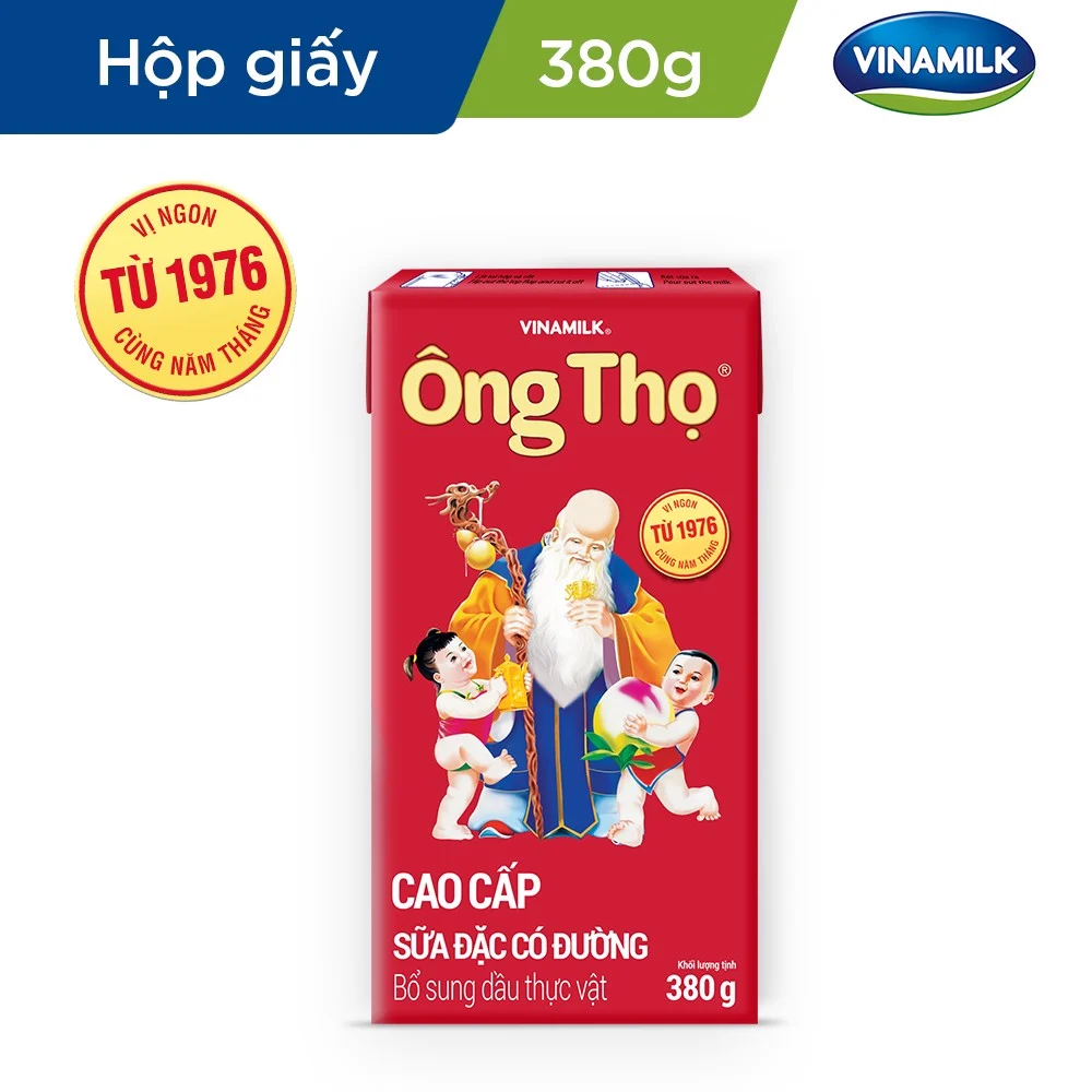 COMBO 24 HỘP SỮA ĐẶC CÓ ĐƯỜNG ÔNG THỌ ĐỎ - HỘP GIẤY 380G