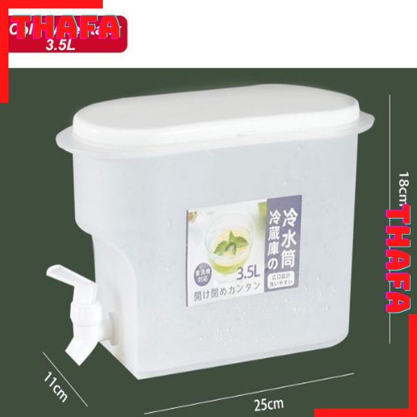 Bình đựng nước trái cây có vòi để tủ lạnh 3,5L hàng chính hãng THAFA