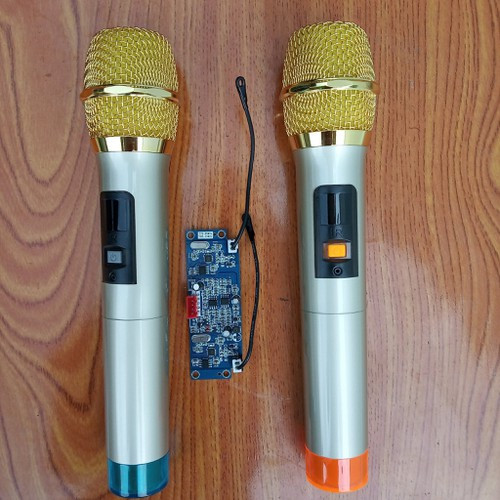 Bộ micro kèm bo cho loa kéo, mic UHF - Hàng Nhập Khẩu